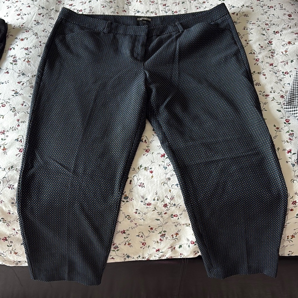 Express Editor Ankle Dress Pants Straight Leg